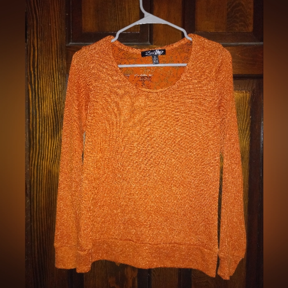 Lightweight orange sweater